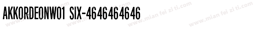 AkkordeonW01 Six字体转换